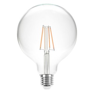 LED Filament Globe G125 8W = 75W 1055lm E27 klar warmwei...