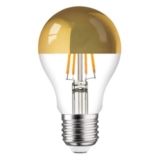 LED Filament Leuchtmittel A60 7W = 60W 740lm E27 Kopfspiegel Gold extra warmwei 2200K