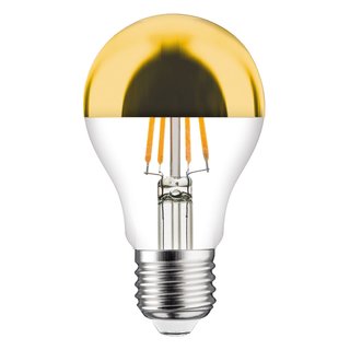 LED Filament Leuchtmittel A60 7W = 60W 740lm E27 Kopfspiegel Gold extra warmwei 2200K