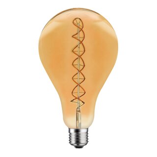 LED Spiral Filament Mega Birnenform A165 5W = 25W 250lm E27 gold gelstert extra warmwei 2200K dimmbar