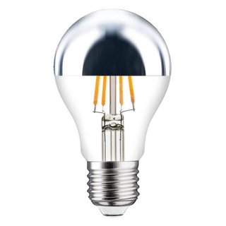 LED Filament Leuchtmittel 7W = 60W 740lm E27 Kopfspiegel silber extra warmwei 2200K