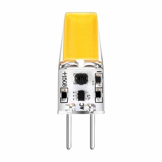 LED Stiftsockellampe COB 2,5W GY6,35 klar 12V 200lm warmwei 2700K