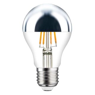 LED Filament Leuchtmittel 8W = 60W 806lm E27 Kopfspiegel silber extra warmwei 2200K