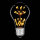 LED Rustika Carbon Glühbirne 1,5W = 15W 130lm E27 extra warmweiß 2200K