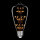 LED Rustika Carbon Edison 2W = 15W 150lm E27 extra warmweiß 2200K