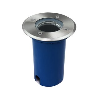 Bodeneinbaustrahler klein GU10 IP67 rund ohne Leuchtmittel