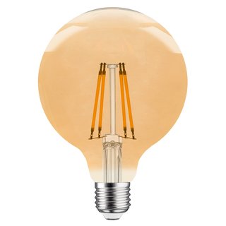 LED Filament Globe G95 4W = 25W 300lm E27 gold gelüstert...