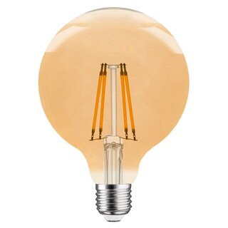 LED Filament Globe G125 4W E27 gold gelüstert 2200K