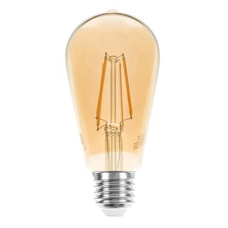 LED Filament Edison Leuchtmittel 4W E27 gold gelüstert 2200K