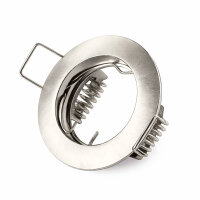 Recessed Spotlight Downlight Adjustable 45mm brushed iron