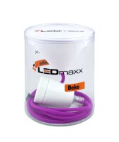 Decorative Set Purple Textile Cable with Ceramic Lamp...