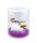 Decorative Set Purple Textile Cable with Ceramic Lamp Holder E27 and White Canopy