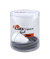 Decorative Set Black-White Textile Cable with Ceramic...