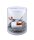 Decorative Set Gray Textile Cable in Cotton Look with Ceramic Lamp Holder E27 and White Canopy