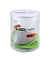 Deko Set Textilkabel grasgrün mit Beton-Lampenfassung E27 und weißem Baldachin