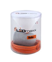 Decorative Set Orange Textile Cable with Concrete Lamp...
