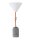 Decorative Set Orange Textile Cable with Concrete Lamp Holder E27 and White Canopy