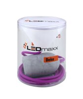 Decorative Set Purple Textile Cable with Concrete Lamp...