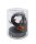 Decorative Set Twisted Black Textile Cable with Matte Black Metal Lamp Holder E27 and Metal Canopy V1