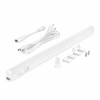 LED Unterbauleuchte 60cm Weiß IP20 10W CCT 3000/4000/6500K mit Schalter