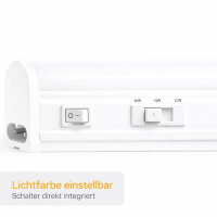LED Under Cabinet Light 115cm White IP20 20W CCT 3000/4000/6500K with Switch