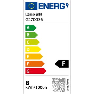 LED Filament Globe G125 8W = 60W 806lm E27 360 warmwei 2700K DIMMBAR