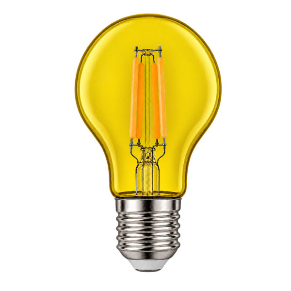 LED Filament A60 Birne 3W E27 Gelb Kunststoff