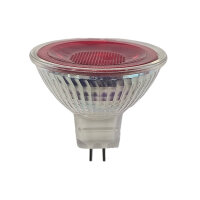 LED Glas MR16 Reflektor 5W 12V Rot 38°