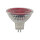 LED Glas MR16 Reflektor 5W GU5,3 12V Rot 38°