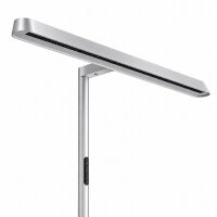 LED Floor Lamp Leni Up & Down 60W Silver UGR <18 flicker-free 4000K dimmable + motion sensor