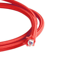 H03VV-F 3*0.75mm² textile cable red