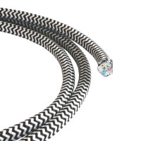 H03RT-H 3*0.75mm² textile cable black white ø...