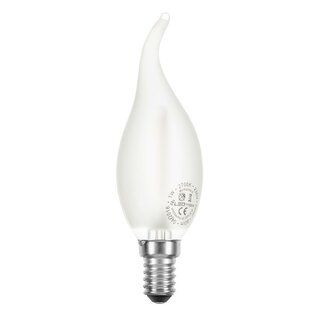 LED Filament Windsto Kerze 2W 230lm E14 MATT warmwei 2700K