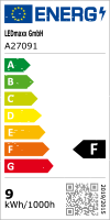 LED Bulb 9W = 60W E27 820lm Warm White 2700K