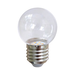 LED Tropfen 2700K klar 0,7W Sockel vollvergossen