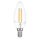 LED Filament Candle 4W E14 Clear 400lm Extra Warm White 2200K Dimmable