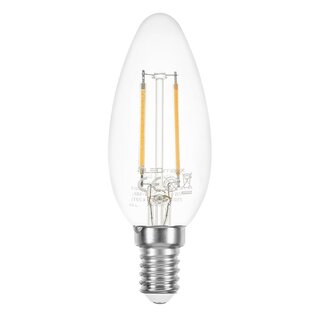 LED Filament Kerze 2W = 25W 220lm E14 klar extra warmwei 2200K