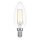 LED Filament Kerze 2W = 25W 220lm E14 klar extra warmweiß 2200K