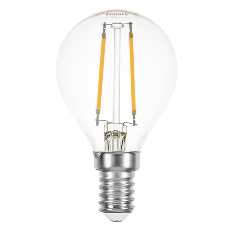 7W LED-Lampe in opaler Kunststoffkugel, Tropfen, warmes Licht