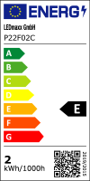 LED Filament Drop 2W = 25W 220lm E14 Clear Extra Warm...