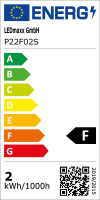 LED Filament Tropfen 2W 180lm E14 Kopfspiegel silber extra warmweiß 2200K
