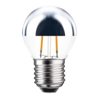LED Filament Drop 2W 180lm E27 Head Mirror Silver Extra...
