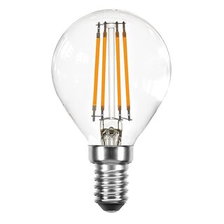 LED Filament Tropfen 4W = 40W E14 klar 450lm extra...