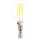 LED Filament Tropfen 4W = 40W 450lm E14 klar extra warmweiß 2200K