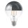 LED Filament Globe G95 6W E27 Kopfspiegel silber 680lm extra warmweiß 2200K