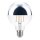 LED Filament Globe G95 6W E27 Kopfspiegel silber 680lm extra warmweiß 2200K