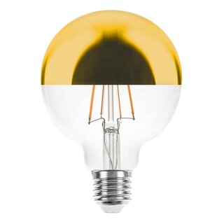 LED Filament Globe G95 4W = 40W E27 Kopfspiegel Gold 360lm extra warmwei 2200K