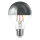 LED Filament Globe G80 4W = 40W E27 Kopfspiegel silber 400lm extra warmweiß 2200K