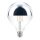 LED Filament Globe G125 4W = 40W E27 Kopfspiegel silber 400lm extra warmweiß 2200K
