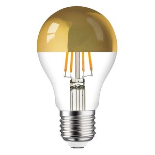 LED Filament Leuchtmittel 5W 440lm E27 Kopfspiegel Gold extra warmweiß 2200K
